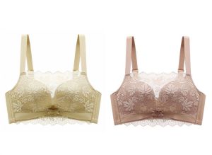 TriumphˉHigh quality gathering beautiful back women lace beauty bra anti-sagging push up Suitable for women with small breasts 2PCS