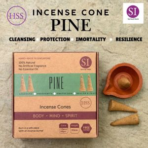 HSS Pine Incense Cones Self Protection Self Confidence 100% Pure Pine Handmade