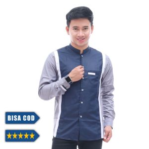 PROMO MURAH / baju koko panjang modern pria dewasa / baju koko dewasa model terbaru / baju koko pria lengan panjang terbaru / baju koko pria keren pakistan ammu santri hadroh azzahir gus azmi / busana muslim pria / kemeja koko pria