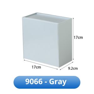 Hangdian Hộp đựng có nắp lưu trữ treo tường và ngăn cho phòng tắm nhà bếp phòng khách tổ chức văn phòng