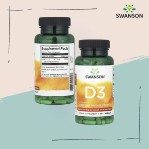 Swanson PH | Swanson Vitamin D3 Higher Potency 50 mcg (2000 IU) 250 Capsules Vitamin Supplement Supports Bone Health Immune Wellness and More Promotes Calcium Absorption in the Body