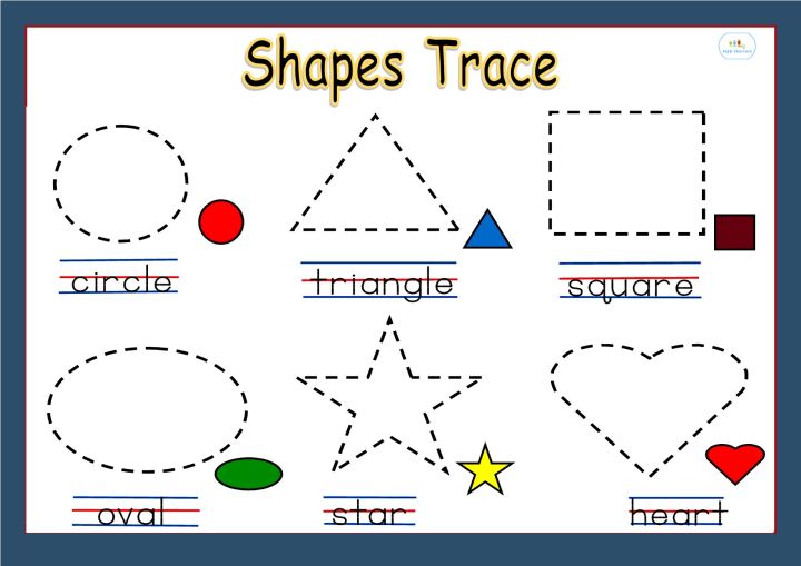 TRACING SHAPES LAMINATED CHART (A4 SIZE,PHOTOPAPER) Lazada PH
