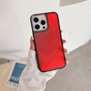 Color Luminous Quicksand Case for iPhone 16 15 Pro Max 17 Glow in Dark Liquid Cover Shiny Sparkles Luxury Shell Phone Funda Capa