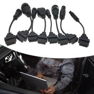 Universal Truck Diagnostic Cable Cord Adapter Converter Plastic Construction For Mechanic Tool Commercial Truck Systems