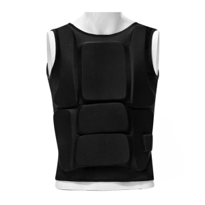 Breathable Polyester Chest Guard Karate Chest Protectors Suitable for Karate Shock Absorption Foam Lining Secures Fit