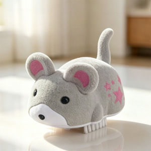 MAODEBEAR Pet Toy Electric Plush Mouse Cat Toy Mainan Kucing Tikus Bergetar Lifelike Self Play Interactive