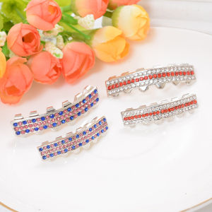 ZEEMIN ขายร้อนฮิปฮอปเสื้อผ้าหลากสีประดับเพชรดาวฟันทองแดงผลิตภัณฑ์เดียวกันอุปกรณ์ตกแต่งฟันปลอมหรูหราขายส่ง