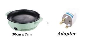 Non-Stick Marble Coating Electric BBQ Frying Pan Teppanyaki Grill Pan Smokeless