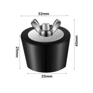 ALLUCK With Stainless Steel Screw Pool Winterizing Plug Black Rubber Winter Expansion Plug High Quality Leak Detection