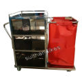 Troli Linen - Laundry Trolley Full Stainless. 