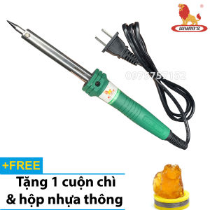 Mỏ hàn thiếc – mỏ hàn chì điện tử 60W WYNNS HARDEN PRO lên nhiệt nhanh mối hàn đẹp độ bền cao - Tặng 1 cuộn thiếc và 1 hộp nhựa thông mỏ hàn nhiệt mỏ hàn thiếc 60w mỏ hàn cầm tay mỏ hàn que mỏ hàn cao cấp