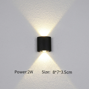 Pengiriman dalam waktu 2 hari LED Wall Light Aluminium Gaya Modern Lampu Dinding Luar Ruang Ip65 Waterproof Lampu Koridor Down Untuk Tangga Rumah Tempat Tidur Kamar Tidur Kamar Mandi Pencahayaan Kapur Keras