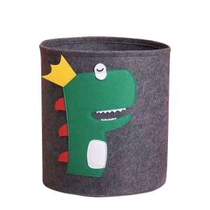 🎉𝐒𝐆 𝐋𝐨𝐜𝐚𝐥🎉Cartoon Felt Storage Bucket Animal Foldable Cotton Storage Basket Toy Clothes Shoes Home Organizer Storage Box