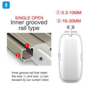 BOIO Tuya บลูทูธสมาร์ทม่านสวิทช์หุ่นยนต์ไร้สายผ้าม่านที่เปิดมอเตอร์มอเตอร์ทำงานร่วมกับ Alexa Google Home