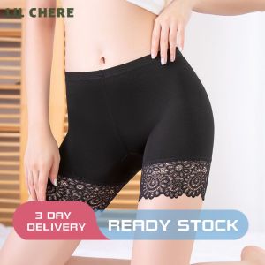 LIL CHERE Womens Safety Leggings Lace Non-curling Pants Three-point Safety Leggings