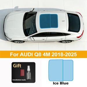 7.5mil TPU PPF Car Sunroof Skylight Film for Audi Q8 4M 2018-2025 Heat Insulation Anti-UV Anti-Scratch Skylight Cover