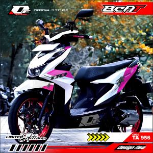 Hayabusa!Stiker Decal Variasi Motor Honda Beat All New 2020-2023 Fullbody Design Terbaru Hayabusa Kode TA956