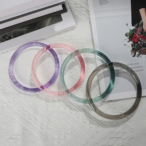 Minwen Making Shopping Tote Parts Handles Round Plastic Purse Handle 8.9cm Replacement DIY Handbag Accessories