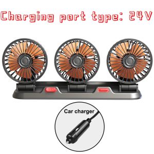 ETTRO 12V Auto Cooler Dual Head Mini Electric Car Fan SUV G3C5 Truck RV F H6E0