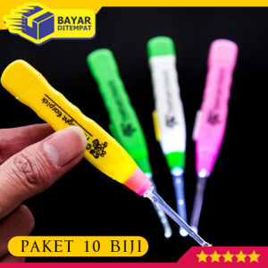[PAKET 10 BIJI] Korek / Pembersih Kuping Telinga Lampu LED (Flashlight Earpick) Earpick LED Pembersih Telinga Anak  Bayi dan Dewasa