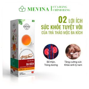 Trà Ba Kích Giúp Tăng Cường Sinh Lý Nam Tăng Thời Gian Quan Hệ Cho Nam Hộp 20 Gói Lọc - Mevina-Store