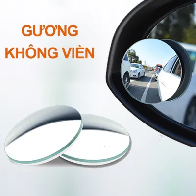 Gương cầu lồi ô tô 360 độ cao cấp gương kiếng lồi gắn kính chiếu hậu xóa điểm mù oto xe máy