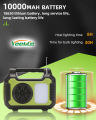 Yeelite Orignal GD Plus GD-8072 Solar Lighting System with MP3 FM Radio USB Output Bluetooth with 4 Bulbs. 