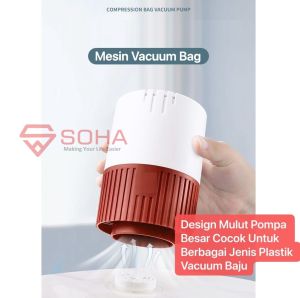 MVS-20 Alat Mesin Pompa Baju Mesin Vacuum Bag Baju Design Kecil Daya Kuat Vakum Baju Spring Bed