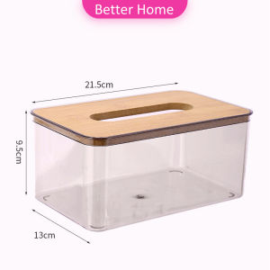 Better กล่องใส่ทิชชู่แบบใส เก็บทิชชู่ กล่องกระดาษทิชชู่แบบถอดได้ tissue box