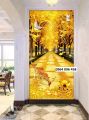 Mẫu tranh gạch 3d ốp tường phòng khách - 873SM. 