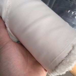 1 Mét Vải Phi Mờ Màu Trắng Kem Khổ 1m5 Hàng Công Ty