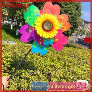 Ministar 1Pc Sunflower/Butterfly Windmill Pinwheel Colorful Sequins Windmill