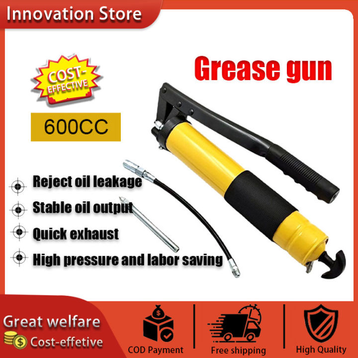 Heavy Duty Hand Grease Gun Oil Pump400CC 600CC Hand Grease Lubrication ...