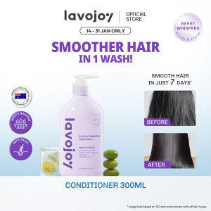 [NEW] lavojoy So So So Smooth Conditioner 300ml | Anti-Frizz | Deeply Nourish | Reveal Smooth Hair | Melembapkan & Menyuburkan Rambut