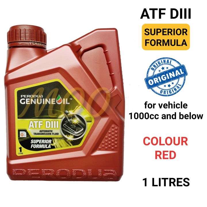 [NEW] PERODUA GENUINE OIL AUTO TRANSMISSION FLUID ATF DIII D3 1 LITRES
