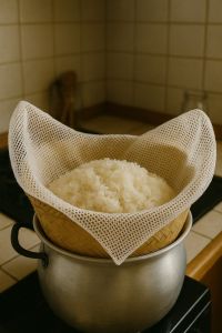 หวดนึ่งข้าวเหนียว ขนาดกลาง17*10นิ้ว ใหญ่19*10นิ้ว (เฉพาะหวด) ตะกร้านึ่งข้าวเหนียว งานจักสาน ก้นหวดกว้าง