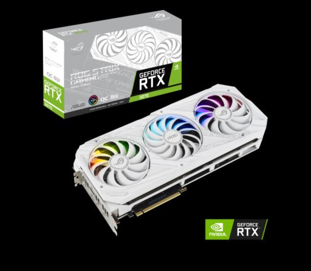 ASUS ROG Strix GeForce RTX 3070 White Edition 8GB GDDR6 # ROG-STRIX-RTX3070- O8G-WHITE | Lazada