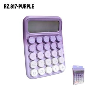 【READY STOCK🛒】Pastel Desktop Calculator 12-Digit Large Display Soft Round Keys Cute Office Study