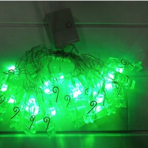 BI - E014 - 35 meter  Jepit Tumblr Transparan Klip Foto Mini Lampu Tumbler Akrilik Clip Photo Murah