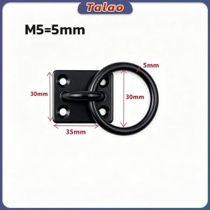 Talao Ceiling-Wall Mount Hook & Pad Eye Plate Stainless Steel Deck Hardware Anchor Rings for Boat Rigging