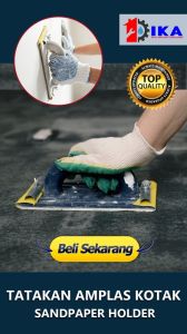 Tatakan Amplas Kotak Gagang Plastik 4" / Pad Amplas Persegi