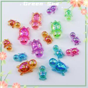 Green sea lazlook ของตกแต่งบ้านรูปเต่าเรืองแสงขนาดเล็กงานหัตถกรรมทำจากเรซินประดับสวนเต่าด้วยไฟฟ้า