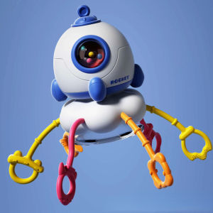 Montessori Toys for Baby Toys Sensory Pull String Toy Silicone Teether Grasp Training 6-12 Months