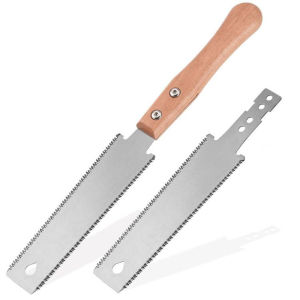 Japanese Hand Saw 31cm Double Edge Pull Saw SK5 Flexible Blade Beechfor Woodworkers DIY