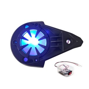 HBK Motorcycle Pulley Cover for Honda Click 125i 150i V2/V3/V4 with Transparent Acrylic CVT Cover