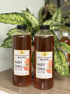 Mật ong hoa cà phê nguyên chất Đăk Lăk - Combo 2 chai 1 lít