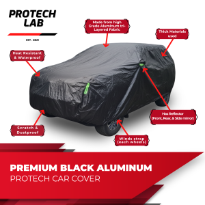 Jetour T2 Protech Lab - Premium 3-Layered All Weather BLACK Aluminum Car Cover