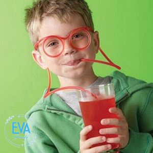 Combo 2 Ống Hút Mắt Kính Cute Vui Nhộn Độc Đáo M3552