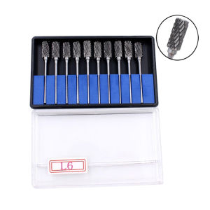 Tungsten Steel Dental Burs Lab Burrs Tooth Drill 2.35mm For low speed handpiece 10 pcs/ Pack