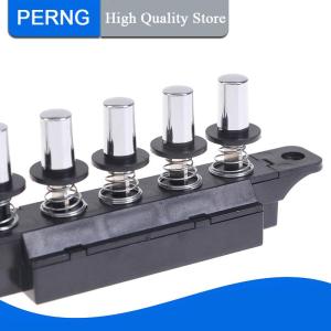 [PERNG] Tehe สวิตช์ปุ่มปลั๊กอินห้าตำแหน่งสำหรับฮูดระยะไกลสวิตช์สีเงินห้าตำแหน่ง